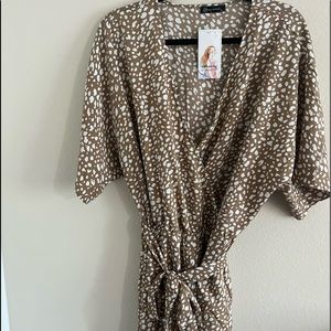 Women’s Leopard Short Romper